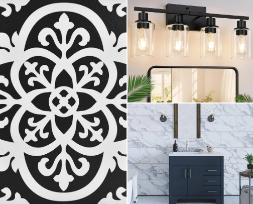 Bathroom Makeover cover photo collage