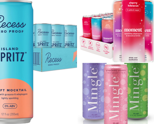 Best Canned Mocktails for the Beach & Pool: Top Ready-to-Drink Non-Alcoholic Cocktails 🏖️🍹 cover photo collage