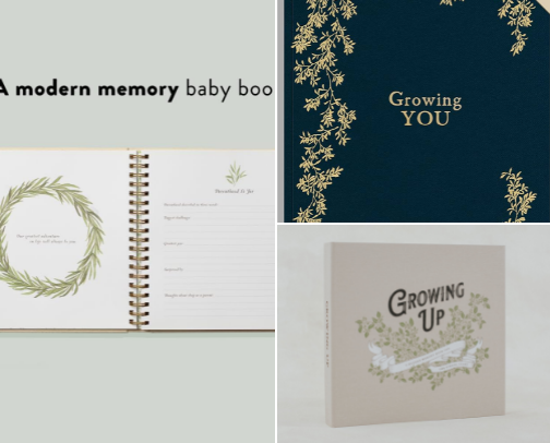 As You Grow: A Modern Memory Book for Baby (Heirloom Story Books and Guided Journals) cover photo collage