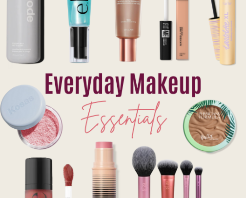 Everyday Makeup Essentials cover photo collage