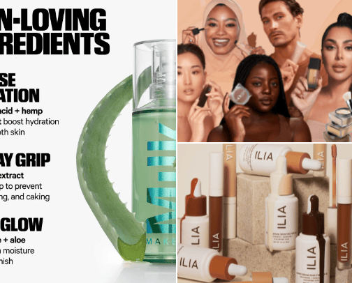 Best makeup and skincare products for a college student with dry skin and acne cover photo collage