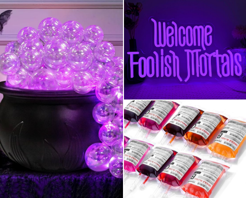 Spooky Party Decorations cover photo collage
