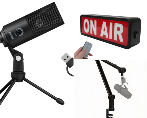 15 Christmas Gifts for Podcasters Under $50 cover photo collage