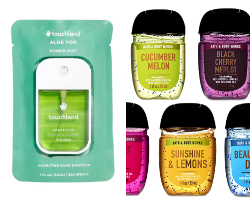 Hand sanitizers cover photo collage