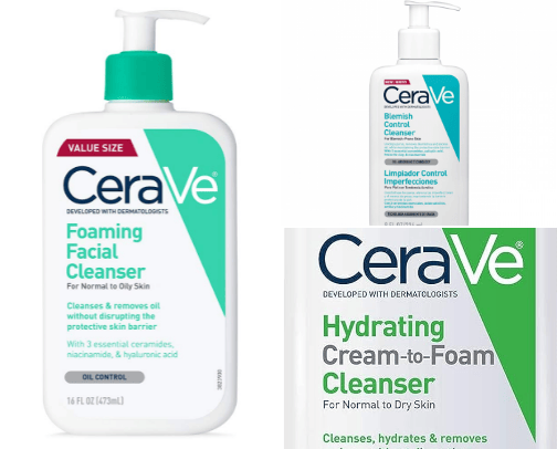 Oily/Acne Skincare cover photo collage