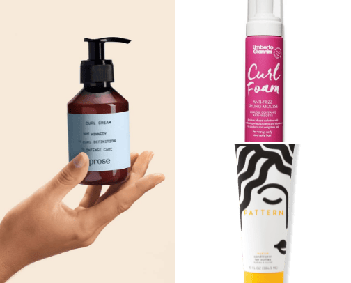 Curly hair care cover photo collage