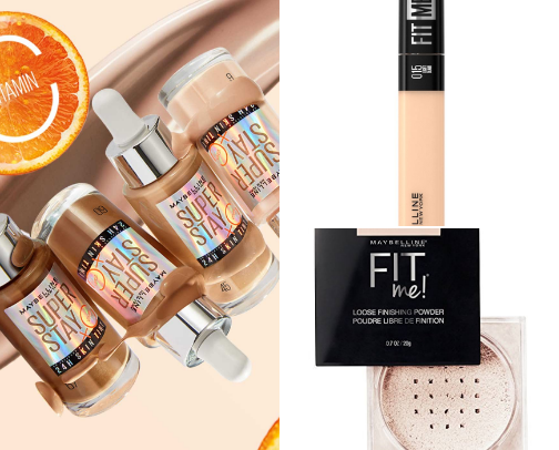 Drugstore makeup cover photo collage