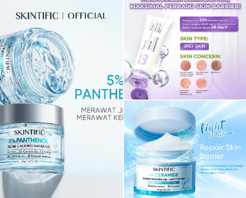 skincare routine cover photo collage