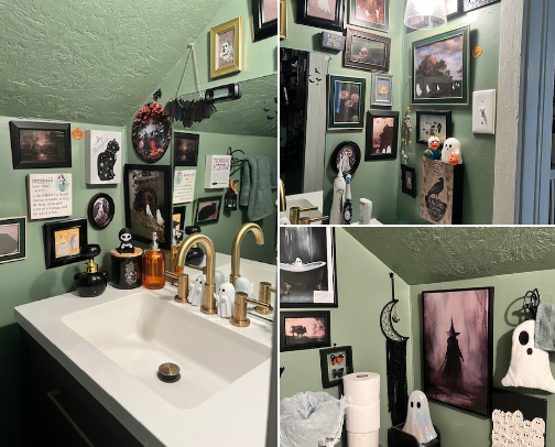Best Spooky Bathroom Decor for Year-Round & Seasonal Style cover photo collage