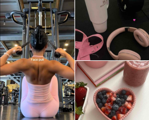 Healthy eats for gym girlies cover photo collage