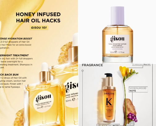 Hair Products for healthy and beautiful hair. cover photo collage