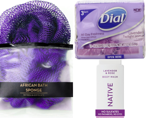 Lavender Shower Routine cover photo collage
