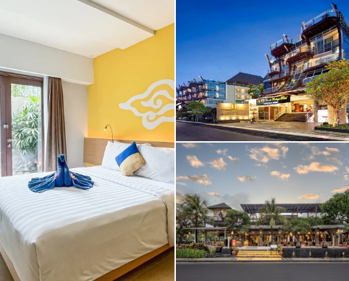 10 Best Hotels Near Kuta Beach with Stunning Sunset Views cover photo collage