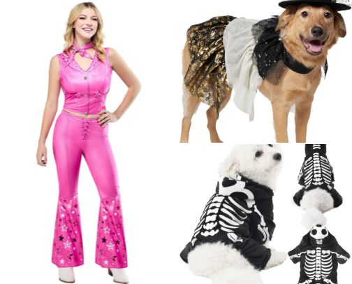 Matching Halloween Costumes for Women & Dogs 🎃🐶 | Barbie, Jessie, Witches & More cover photo collage