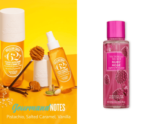 Body Mists 🍒 🌷🥝🌸🍓🌹 cover photo collage