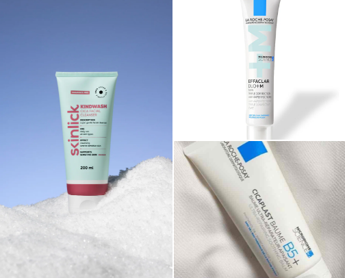 skincare routine cover photo collage
