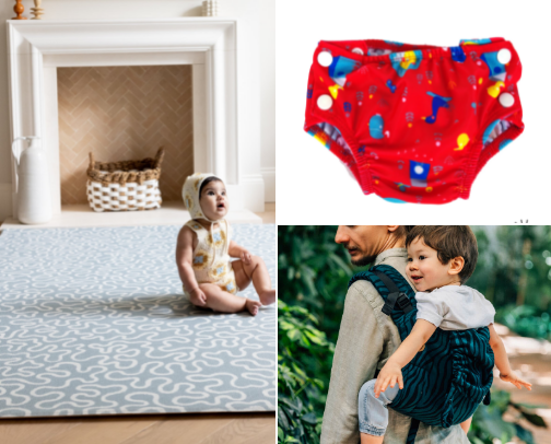 Baby products we’re loving at 5 months! cover photo collage