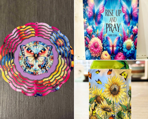 Butterfly Home and Yard Decor cover photo collage