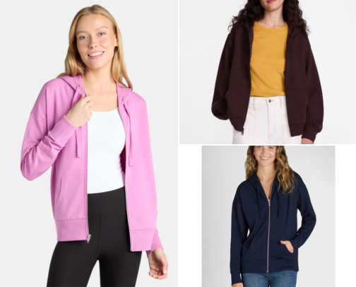 Top 10 Women's Fleece Hoodie Jackets cover photo collage
