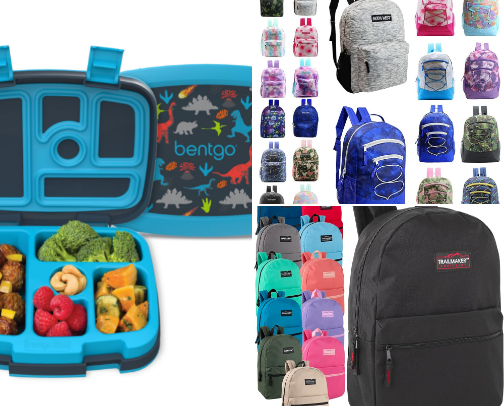 school supplies for kids cover photo collage