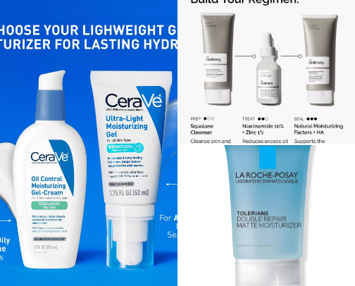 The best products for oil skin type! cover photo collage