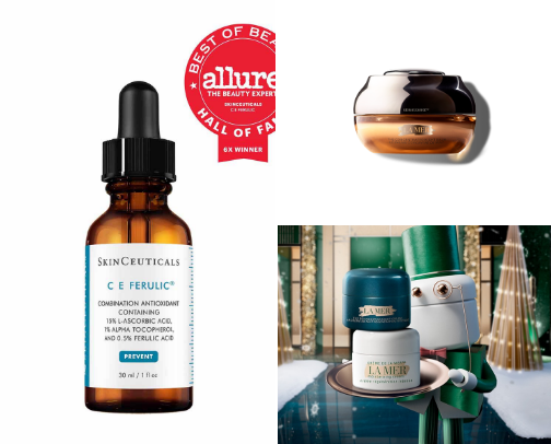 My fav skin care products cover photo collage