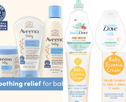 👶🏻Best Baby Skincare for Eczema-Prone Skin cover photo collage