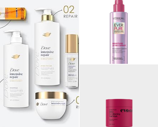 Uncomplicated & Unbothered Haircare cover photo collage