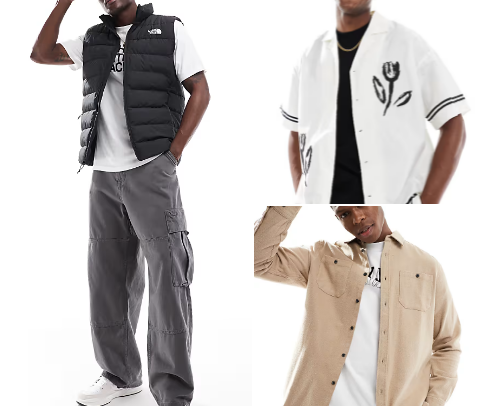 Clothing for men cover photo collage