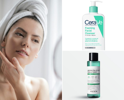 Skincare cover photo collage
