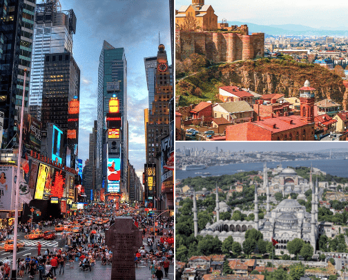 My travels cover photo collage