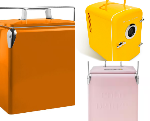 Chic, Stylish and Colorful Drink Coolers cover photo collage