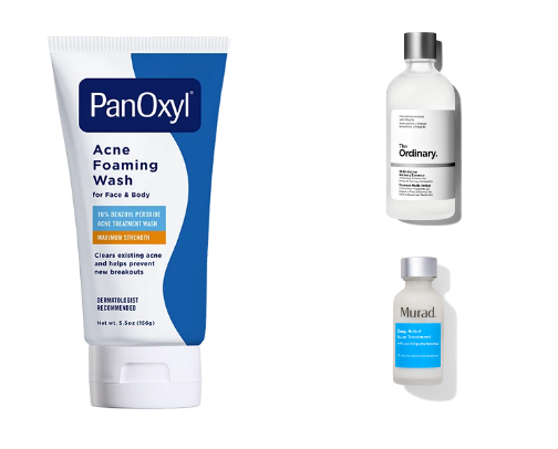 Acne Clearing Skincare Routine cover photo collage