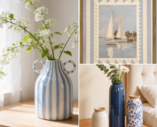 Coastal Grandmother Decor cover photo collage