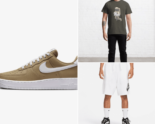 Summer Chic: Effortlessly Stylish Outfit with Nike Sneakers and Unique Additions cover photo collage