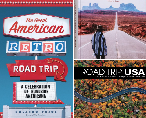 Read Free - The Great American Retro Road Trip: A Celebration of Roadside Americana List cover photo collage