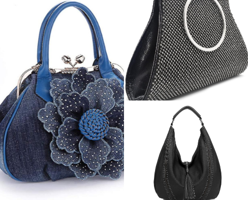 Handbags with character. cover photo collage