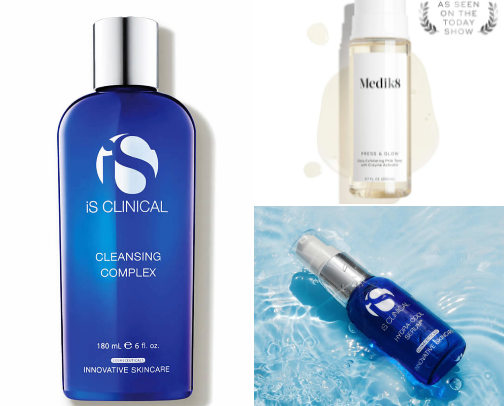 The only skincare routine you’ll ever need 🤍 cover photo collage
