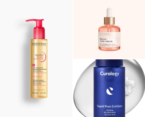 My Holy Grail Skincare Routine (Clear, Glowy Skin)! cover photo collage