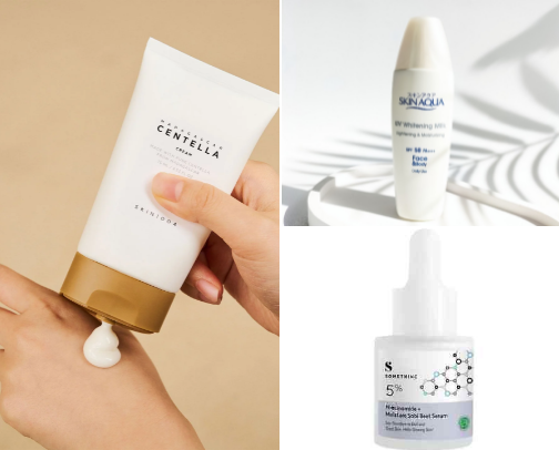 Healthy skincare cover photo collage