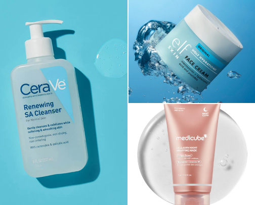 sensitive skin essentials🧖🏽‍♀️💓 cover photo collage