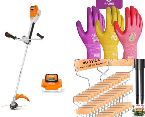 Things I use in my garden and yard that I love cover photo collage