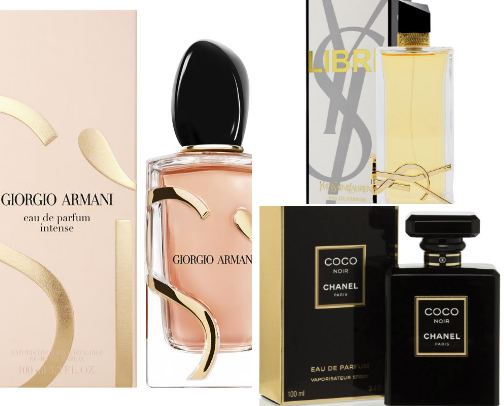 Purfumes and Deodorants cover photo collage