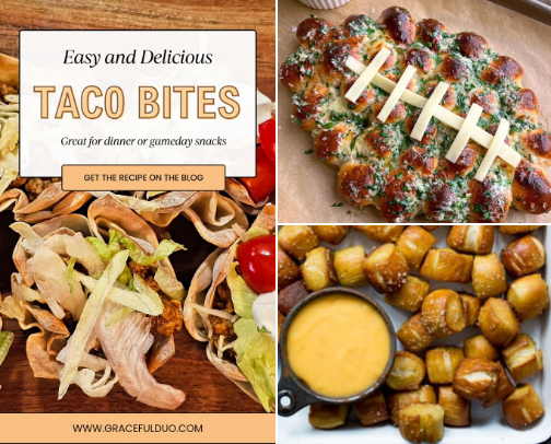 🏈 Football Season Snacks and more cover photo collage