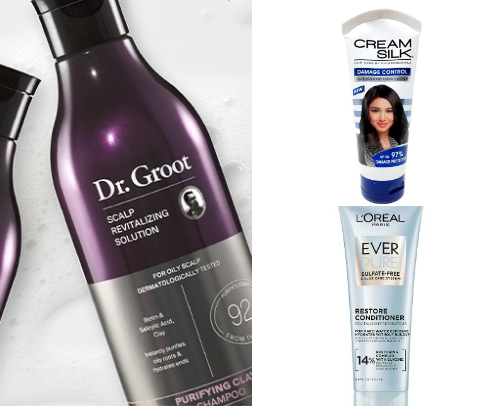 Hair care cover photo collage