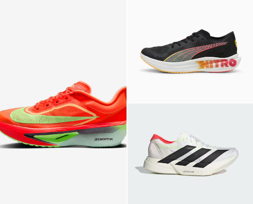Classic, casual and running shoes cover photo collage