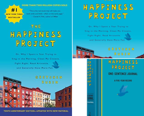 The Happiness Project: Or, Why I Spent a Year Trying to Sing in the Morning, Clean My cover photo collage
