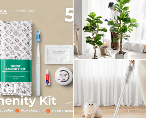 airbnb house essentials 🏡 cover photo collage