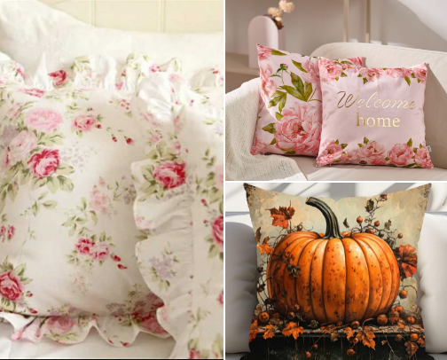 Sweet pillow cases cover photo collage