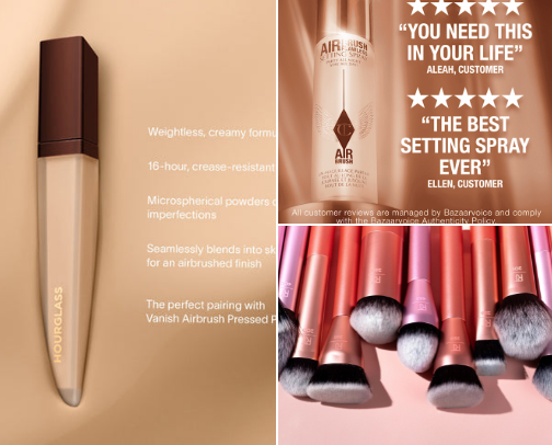 The Busy Girl Makeup Edit 💋 cover photo collage